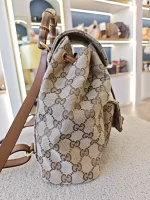 Gucci, Bamboo Backpack, Mini, Brown, Like New - Image 7