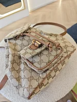 Gucci, Bamboo Backpack, Mini, Brown, Like New - Image 9