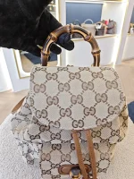 Gucci, Bamboo Backpack, Mini, Brown, Like New - Image 13