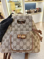 Gucci, Bamboo Backpack, Mini, Brown, Like New - Image 27
