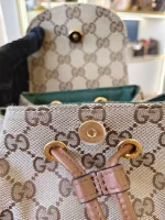 Gucci, Bamboo Backpack, Mini, Brown, Like New - Image 30