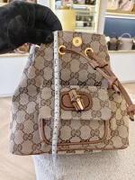 Gucci, Bamboo Backpack, Mini, Brown, Like New - Image 39