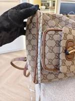 Gucci, Bamboo Backpack, Mini, Brown, Like New - Image 40