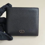 Dior, CD Icon Bi-Fold Wallet , , Black, Very Good - Image 4