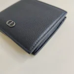 Dior, CD Icon Bi-Fold Wallet , , Black, Very Good - Image 9