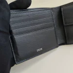 Dior, CD Icon Bi-Fold Wallet , , Black, Very Good - Image 19