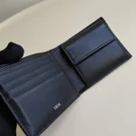 Dior, CD Icon Bi-Fold Wallet , , Black, Very Good - Image 21