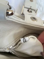 Prada, Moon Padded Nappa-Leather Bag, Small, White, Very Very Like New - Image 12