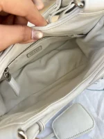 Prada, Moon Padded Nappa-Leather Bag, Small, White, Very Very Like New - Image 17