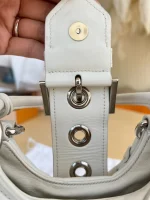 Prada, Moon Padded Nappa-Leather Bag, Small, White, Very Very Like New - Image 21