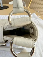 Prada, Moon Padded Nappa-Leather Bag, Small, White, Very Very Like New - Image 23