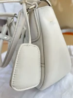 Prada, Moon Padded Nappa-Leather Bag, Small, White, Very Very Like New - Image 29