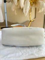 Prada, Moon Padded Nappa-Leather Bag, Small, White, Very Very Like New - Image 31