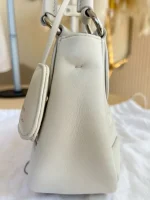 Prada, Moon Padded Nappa-Leather Bag, Small, White, Very Very Like New - Image 32