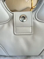 Prada, Moon Padded Nappa-Leather Bag, Small, White, Very Very Like New - Image 34