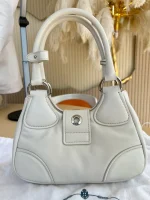Prada, Moon Padded Nappa-Leather Bag, Small, White, Very Very Like New - Image 35
