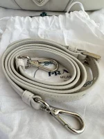 Prada, Moon Padded Nappa-Leather Bag, Small, White, Very Very Like New - Image 10