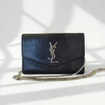 YSL, [YSL] Uptown Woc,  7.5", Black, Very Very  Good