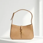 YSL, Le 5 A 7 Hobo Bag, , Beige, Very Good