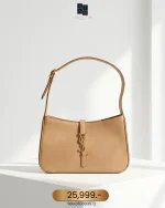 YSL, Le 5 A 7 Hobo Bag, , Beige, Very Good