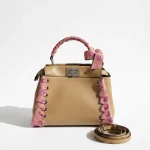 Fendi, Mini Peekaboo, Mini, Beige, Very Good
