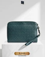 Bottega Veneta, Intrecciato Clutch, , Blue, Very Very  Good