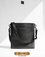 Bottega Veneta, Intrecciato Messenger Bag, Small, Navy Blue, Very Very  Good