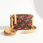 Louis Vuitton, LV x Takashi Murakami Side Trunk, MM, Brown, Like New