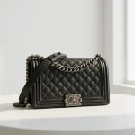 Chanel, Chanel Boy 10, 10", Black, Like New