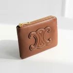 Celine, Coin & Card Pouch with Hook , , Brown, Very Very  Good