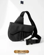 Dior, Men Saddle Bag, Medium, Black, Like New