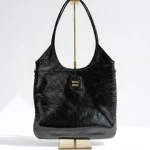 Miu Miu, IVY Patent Bag, , Black, Very Very  Good