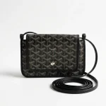 Goyard, Plumet Pocket Wallet, , Black, Very Like New