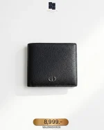 Dior, CD Icon Bi-Fold Wallet , , Black, Very Good