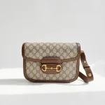 Gucci, Horsebit 1955 Shoulder Bag, , Beige, Like New