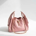 Chanel, 25 Hobo Small Caviar Fullset, Small, Pink, Used Once