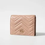 Gucci, GG Marmont Card Case Wallet, , Pink, New