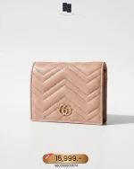 Gucci, GG Marmont Card Case Wallet, , Pink, New