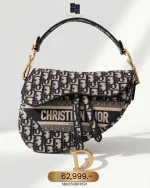 Dior, Saddle Bag, Medium, Blue, Very Very  Good
