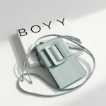 Boyy, [Boyy] Boyy Buckle Leather Cross-body Phone Case, , Blue, Like New
