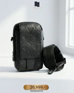 Louis Vuitton, Monogram  Shadow Phone Pouch NM, , Black, Very Very  Good
