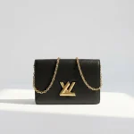 Louis Vuitton, Twist Belt Chain Wallet, , Black, Like New