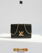 Louis Vuitton, Twist Belt Chain Wallet, , Black, Like New