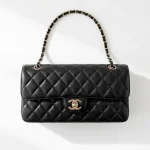 Chanel, East West, 10", Black, Very Very  Good