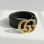 Gucci, [Gucci] GG Marmont Leather Belt, 75/30, Black, Very Very  Good