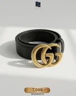 Gucci, [Gucci] GG Marmont Leather Belt, 75/30, Black, Very Very  Good