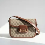Gucci, Horsebit 1955 Shoulder Bag, , Brown, Like New
