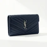 YSL, WOC, 9", Navy, Very Very  Good