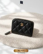 Chanel, Classic Zip Coin Purse, , Black, Very Very  Good