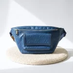 Gucci, GG Embossed Beltbag, Large, Blue, Very Very  Good